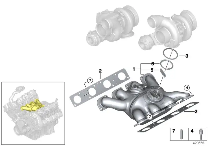 BMW Drahtring E70 E71 11627589108 - Bildposition 06