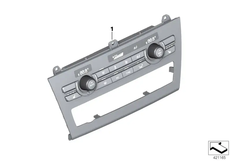 BMW Bedienteil Klimaautomatik High F25 F26 64116825513 - Bildposi