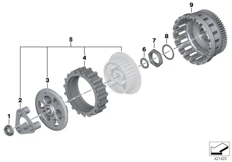 BMW Lamellenpaket K50 K51 K52 K53 K54 21218529448