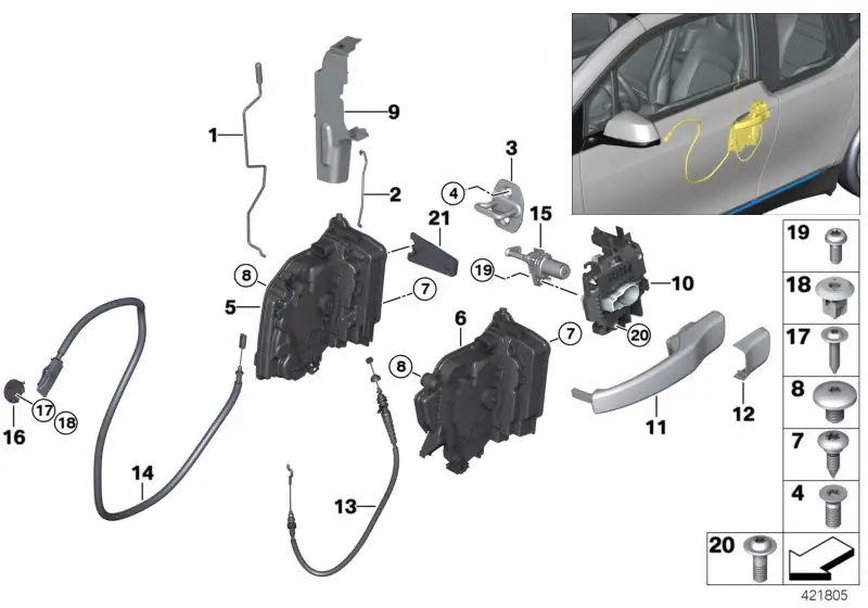BMW Abdeckkappe grundiert links I01 51217379775