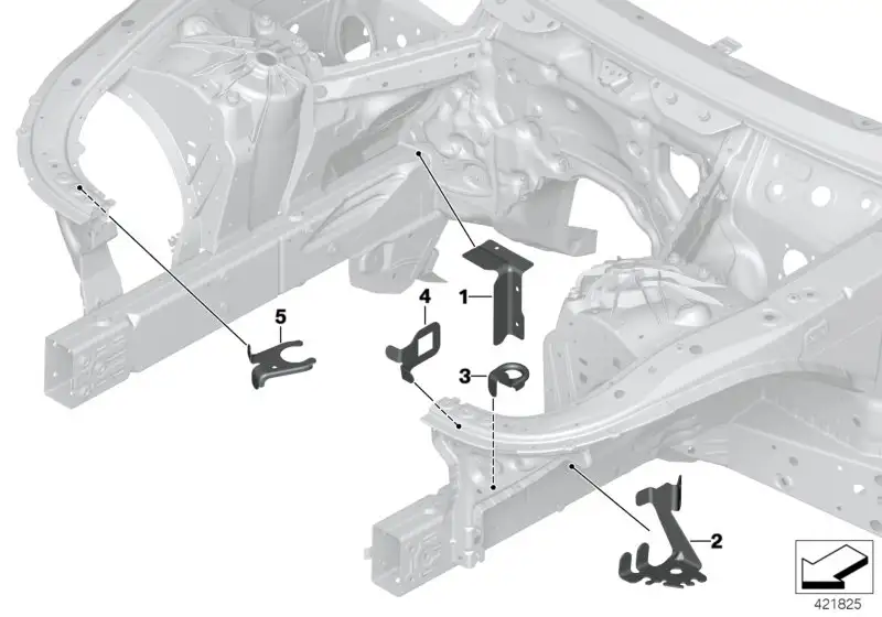 BMW Halter Ausgleichbehälter unten F90 F91 F92 F93 G11 G12 G14 G1