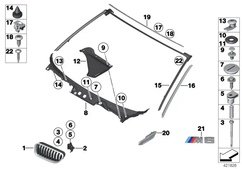 BMW Einsteckmutter E88 F12 F13 07149144262 - Bildposition 17