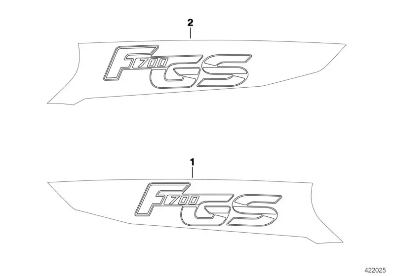 BMW Schriftzug links K70 51148565467