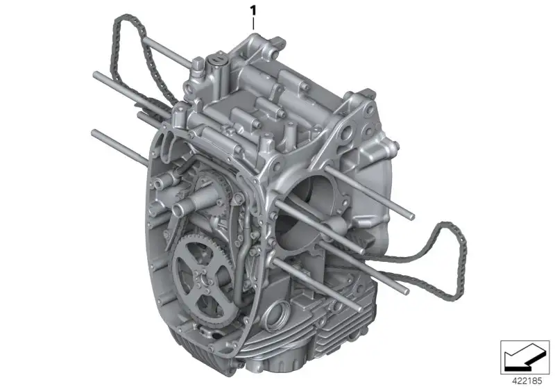 BMW Triebwerk schwarz A73 K21 K22 K23 K25 K26 K27 K32 K33 1100771