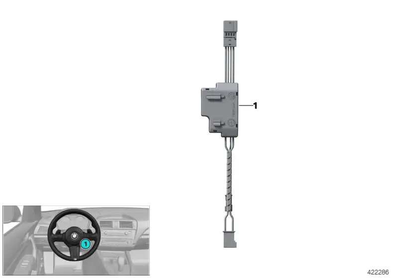 BMW Steuergerät Lenkradelektronik F39 F45 F46 F48 61317851270 - 2