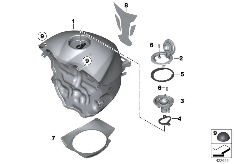 BMW Kraftstoffbehälter 16118529244