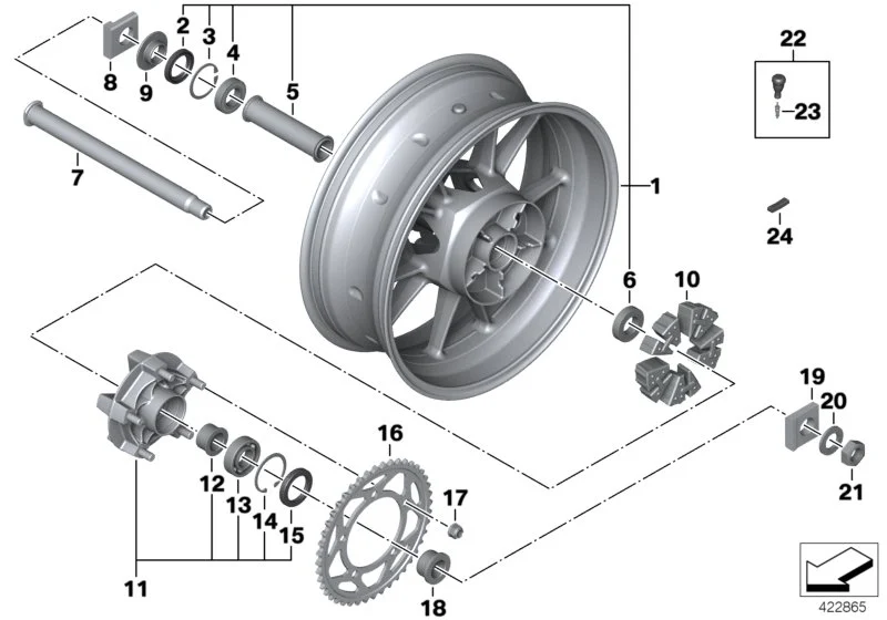 BMW Dämpfer K46 K47 K49 27717711762
