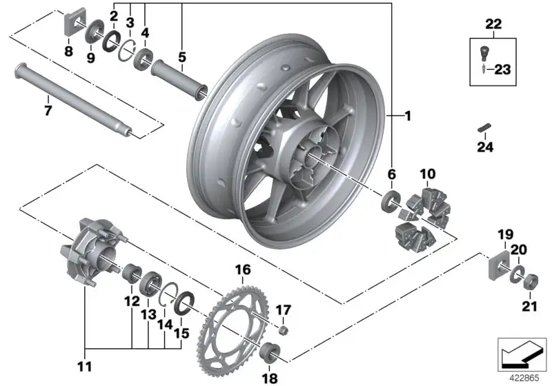 BMW Dämpfer K46 K47 K49 27717711762