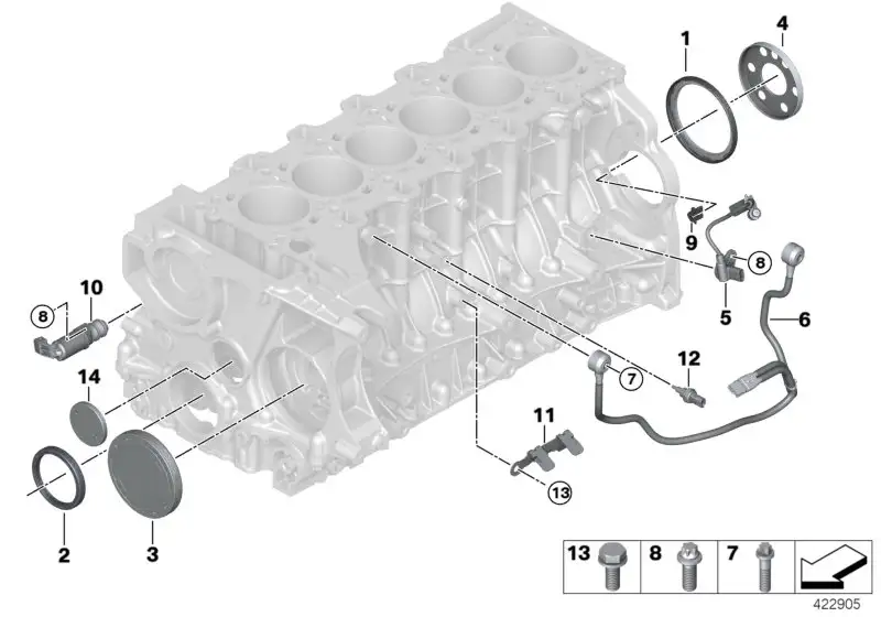 BMW Verschlussdeckel E60 E61 E63 E64 E65 E66 E70 E71 E81 E82 E83