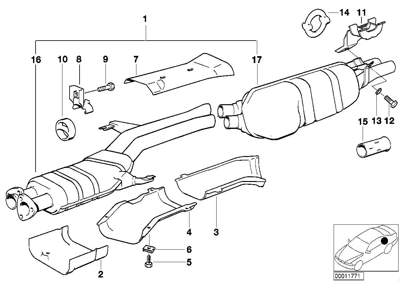 BMW Abgasanlage 18121178263