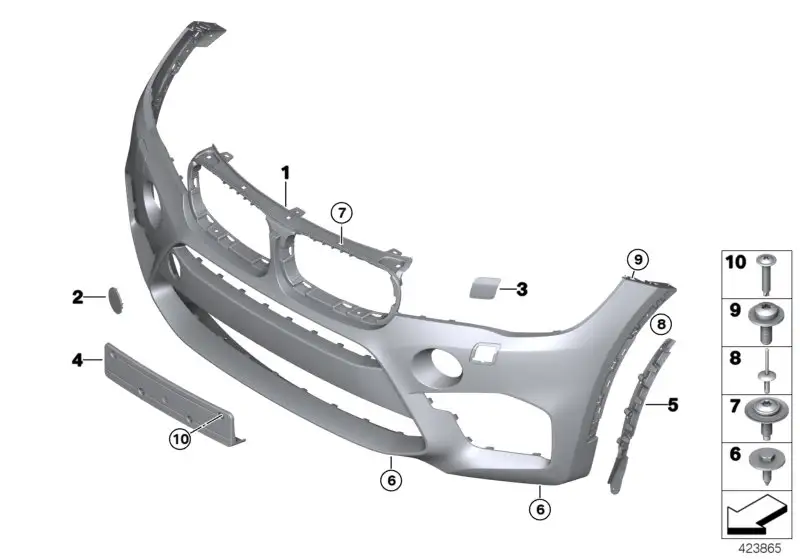 BMW Abdeckung Scheinwerferwaschanlage,rechts F85 F86 51118066730