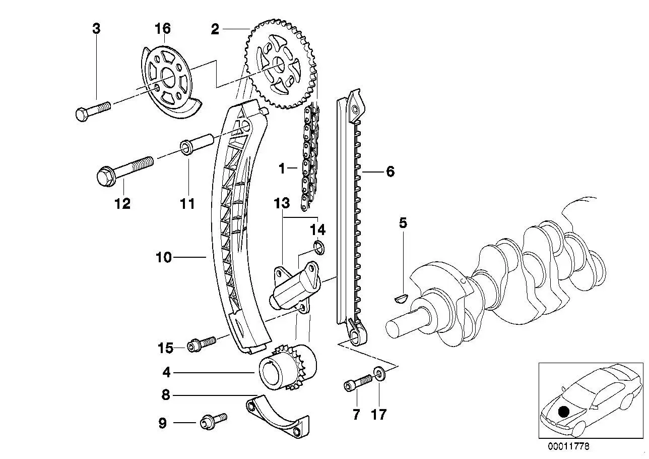 BMW Sechskantschraube E36 E38 E39 E46 E53 E60 E61 E63 E64 E65 E66