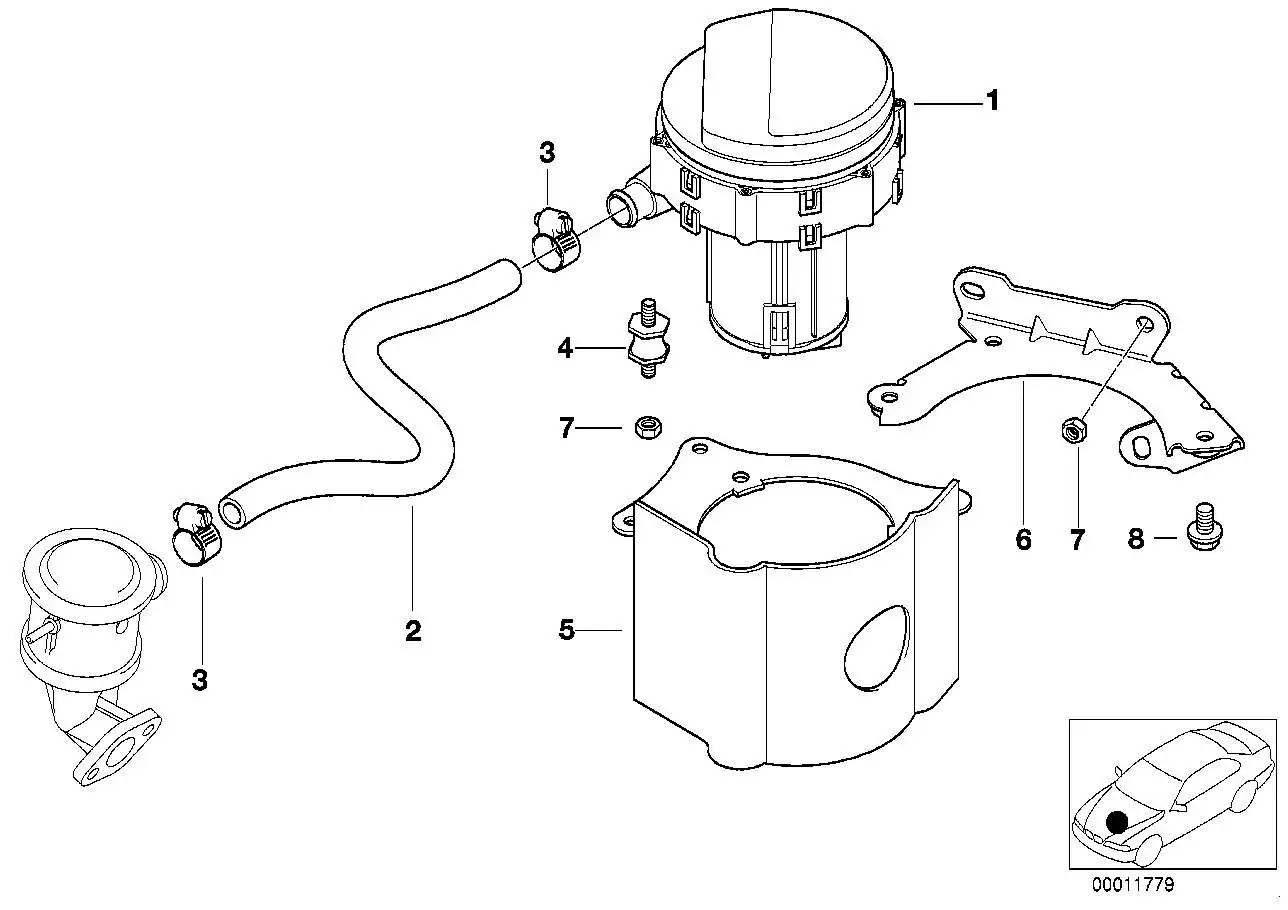 BMW Halter E46 11721714230 - Bildposition 06