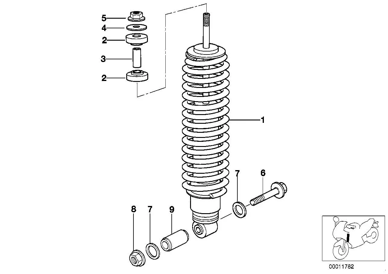BMW Federbein vorn K41 31422332681