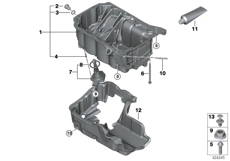 BMW Abdeckung Akustik 11148514326 - Bildposition 12