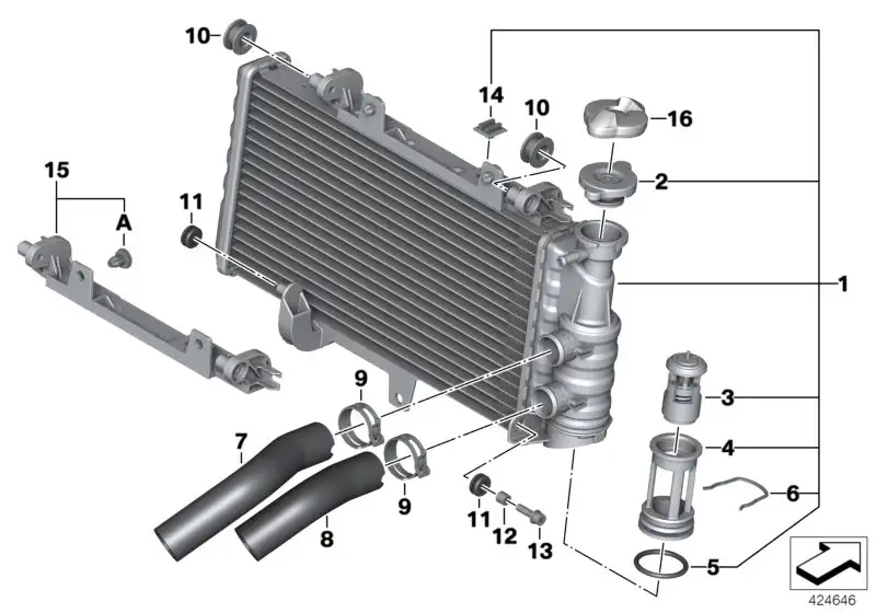 BMW Schlauch Rücklauf K71 K73 17127678288 - Bildposition 08