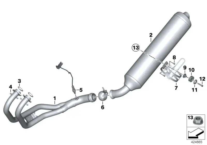 BMW Sechskantmutter E61 E64 E83 F25 F95 F96 G05 G06 G07 G11 G12 G