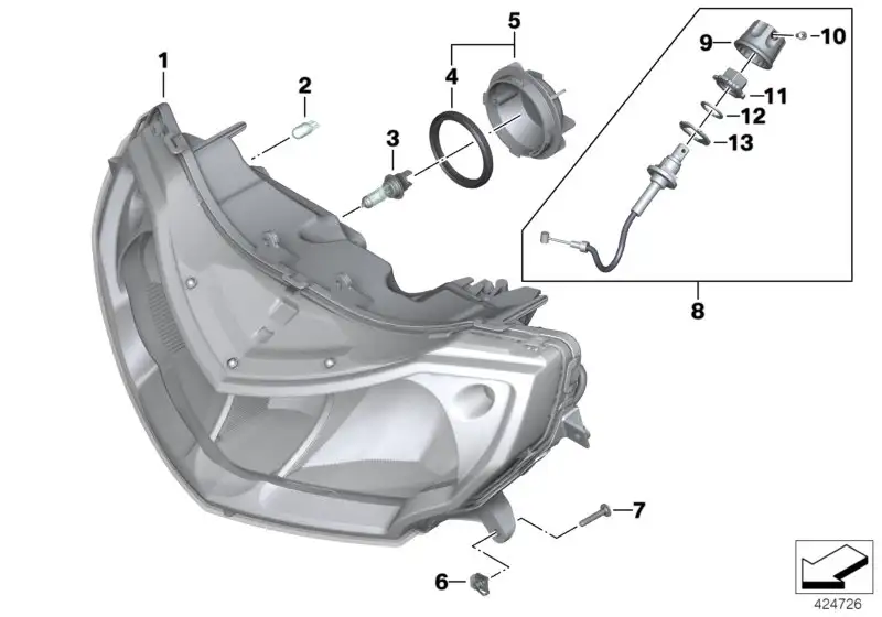 BMW Mutter K26 63128542308