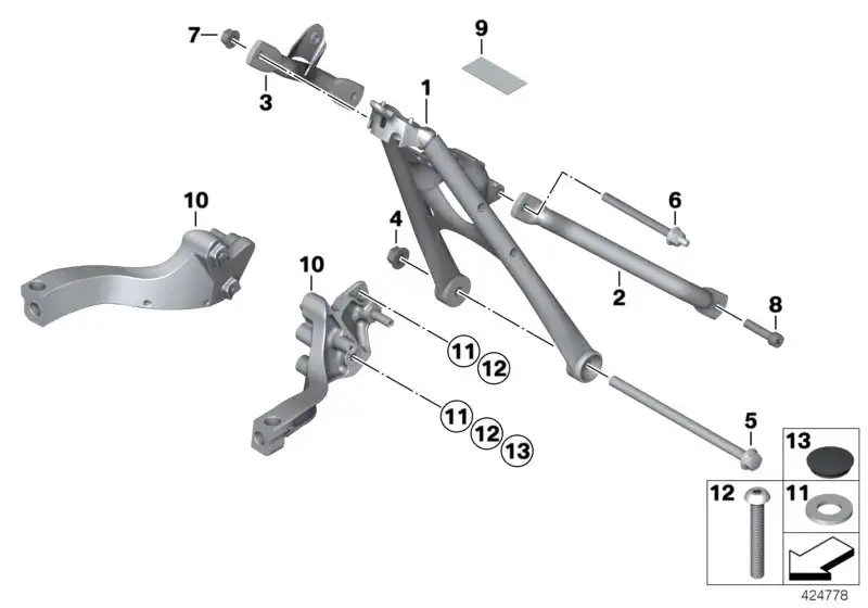 BMW Verkleidungshalter links K29 46637706059