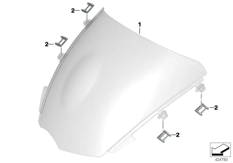 BMW Windschild K29 46637683723