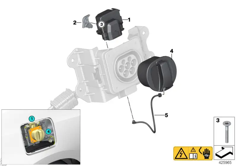 BMW Antrieb Ladedoseverriegelung F15 F45 G11 G12 I01 61139336600