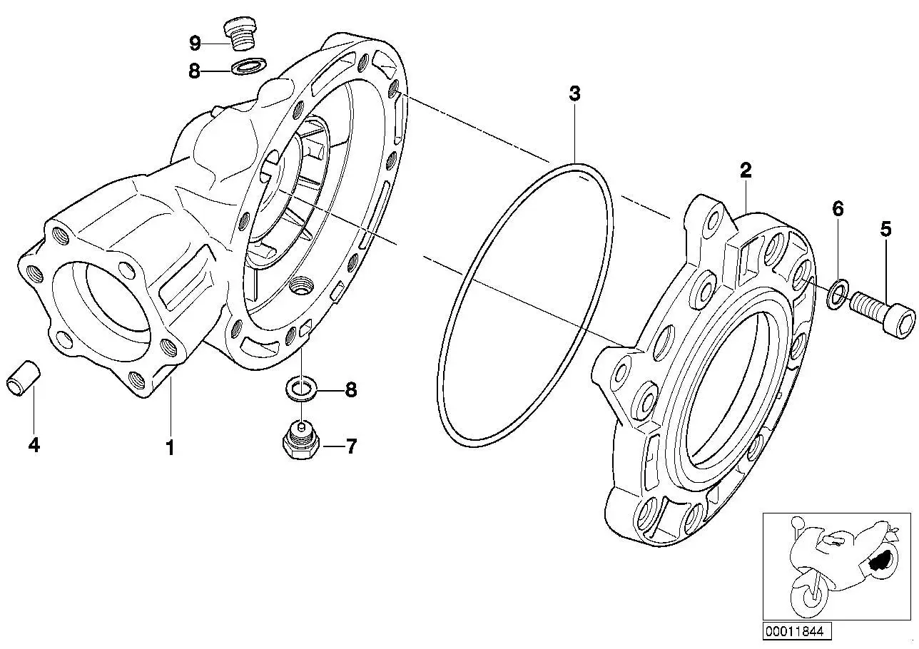 BMW O-Ring K30 33112332603 - 59C1, 59C3, K30, 59C2 / Bildposition
