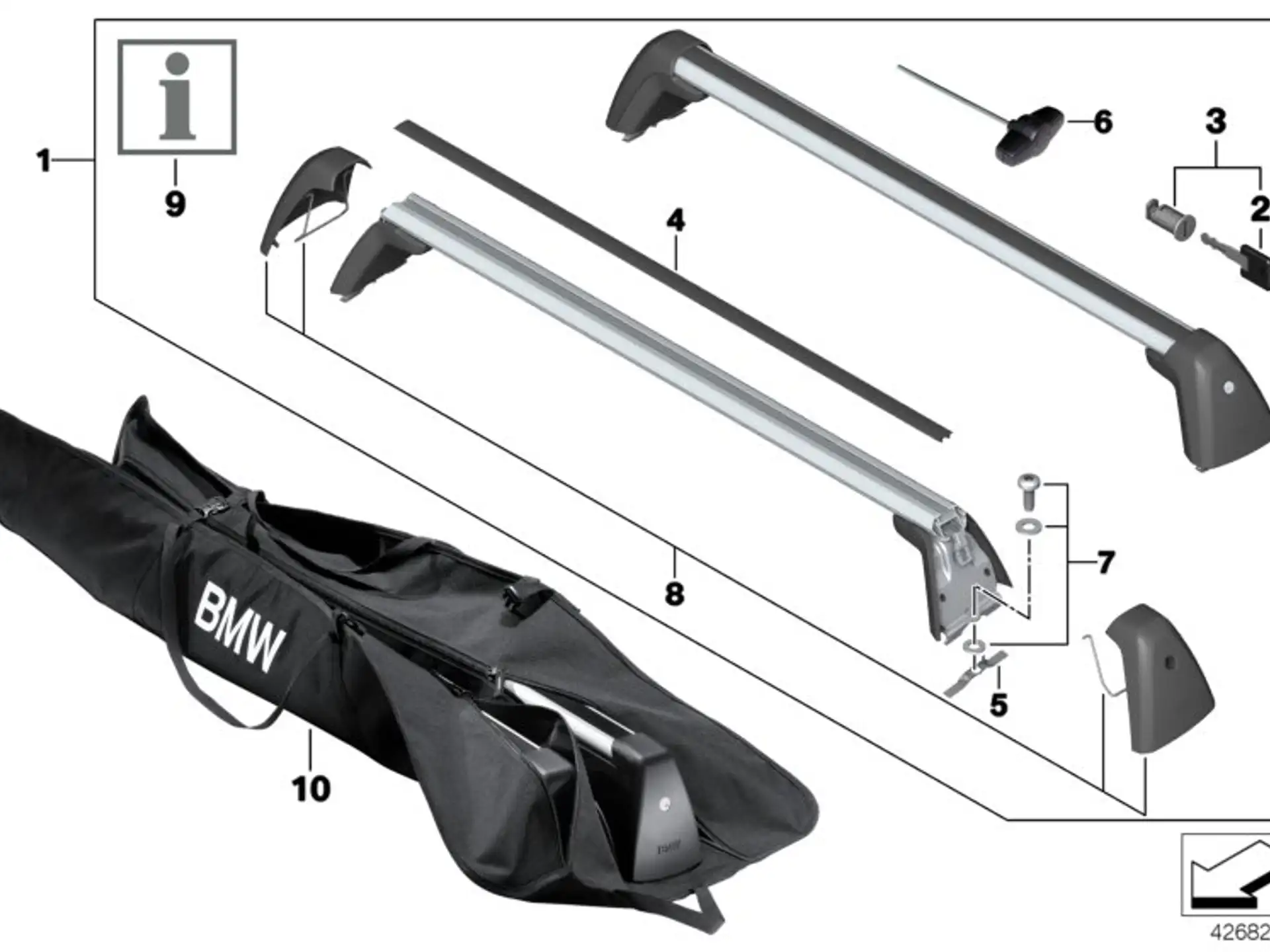 BMW Satz Befestigungsschrauben F20 F21 F22 F30 F32 F34 F36 F80 F82 F87 F87N 82792406020