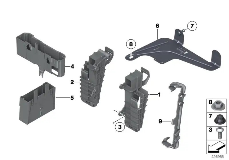 BMW Adapterhalter Steuergerät PDC F01 F02 F06 F07 F10 F11 F12 F13