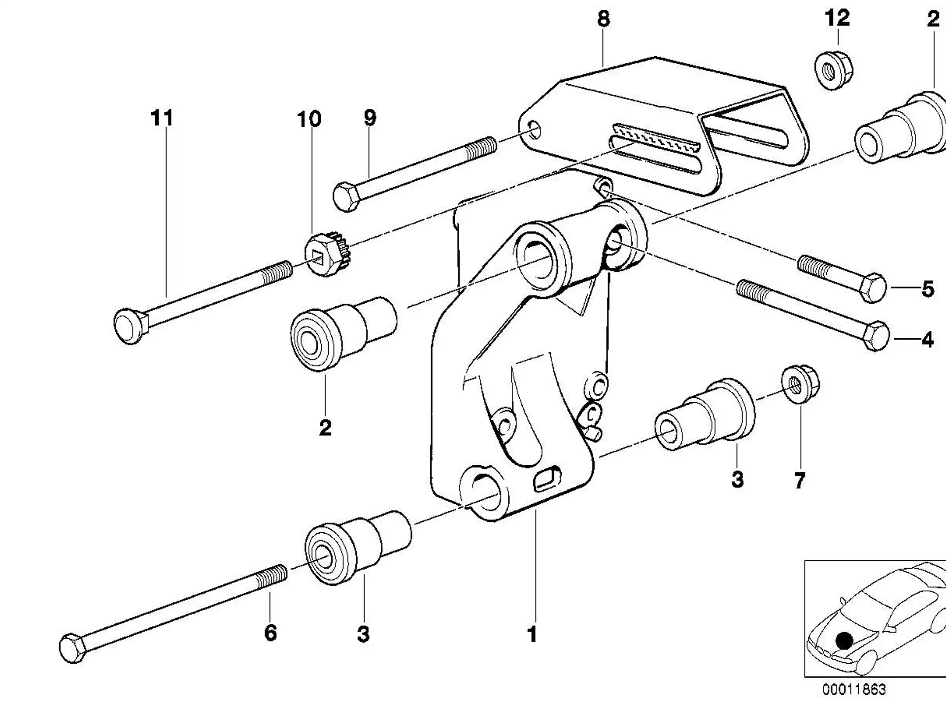 BMW Buchse E30 E34 E36 12311715490