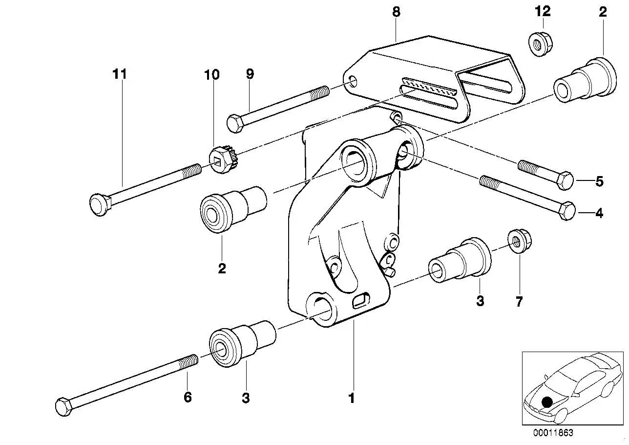 BMW Sechskantschraube E30 E34 E36 07119912591 - Bildposition 06