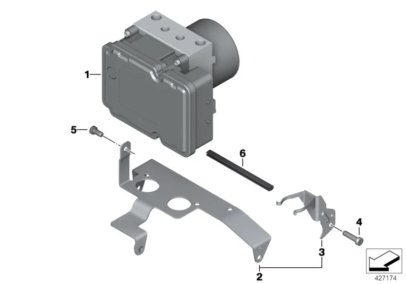BMW Druckmodulator Integral ABS Generation 2 K25 K26 K27 K28 K40 K43 K44 34517715109