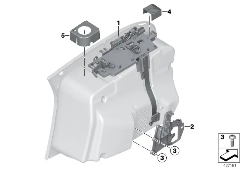 BMW Verriegelung unten K26 K27 K28 K44 46547700936