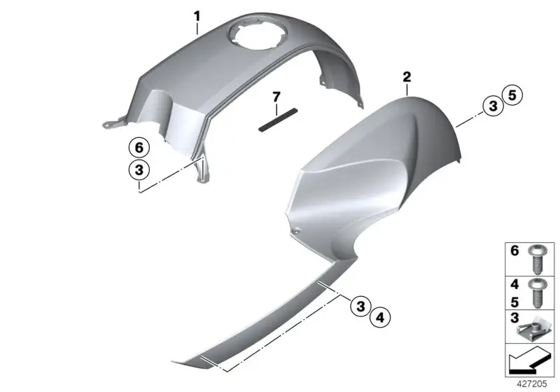 BMW Dichtung K28 52532313598