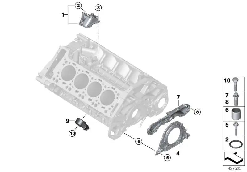 BMW Ölrücklaufdeckel E70 E71 F06 F10 F12 F13 F85 F86 11428092560