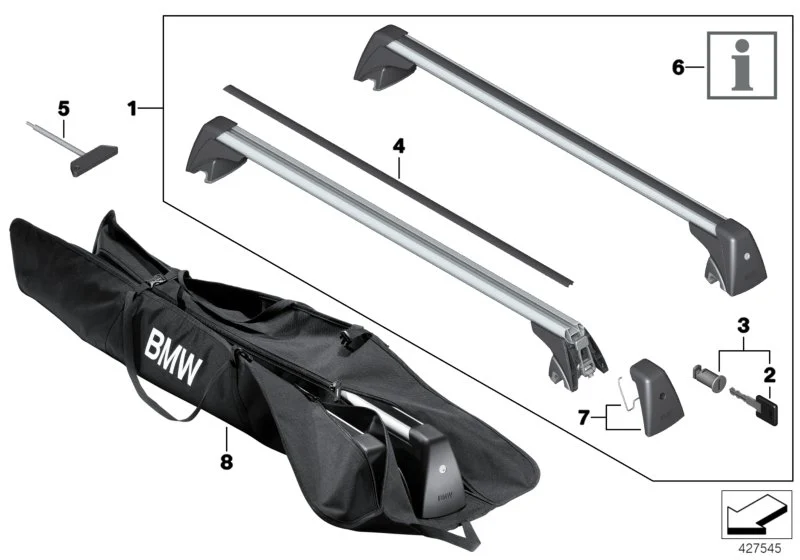 BMW Einlegeblatt G31 01292455012
