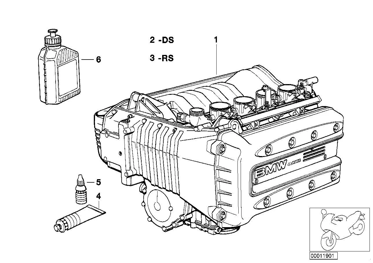 BMW Paste MP 3 R45 R45T R65 R65T A10 K02 K03 K25 K27 K41 K47 K70 K72 R21 R21A R22 R28 07559062476