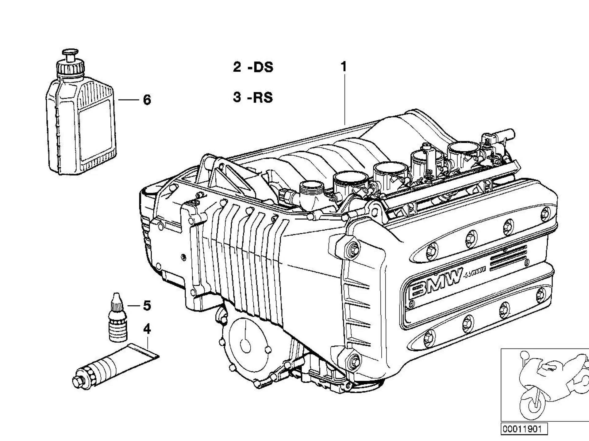BMW Paste MP 3 R45 R45T R65 R65T A10 K02 K03 K25 K27 K41 K47 K70 K72 R21 R21A R22 R28 07559062476