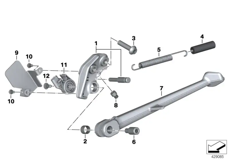 BMW Wärmeschutzblech K49 61318554380