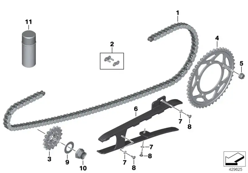 BMW Kette K49 K69 33818551930 - Bildposition 01
