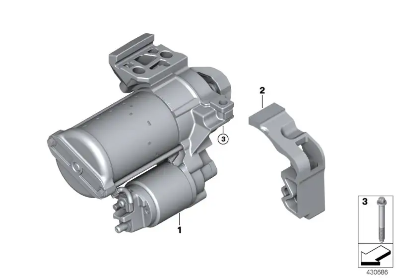 BMW Anlasser F20 F21 F22 F23 F30 F31 F32 F33 F34 F36 12418621838