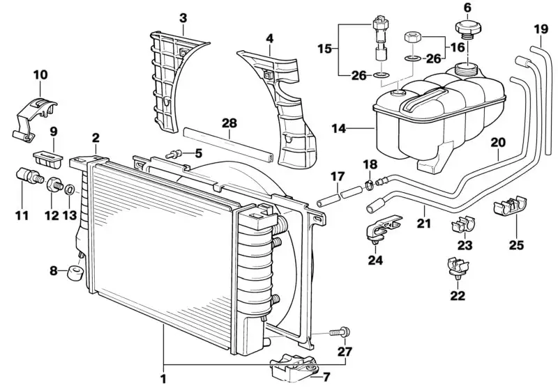 BMW Ablassschraube Kühler E30 E24 E28 E31 E32 E34 E36 E38 E39 171