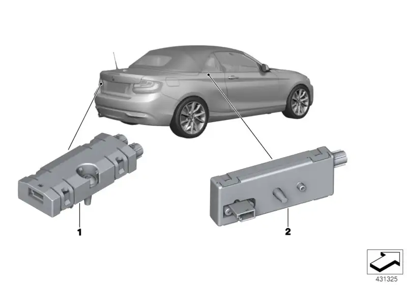 BMW Verstärker DAB F11 F23 65209199850 - 2er F23 Cabrio, 5er F11
