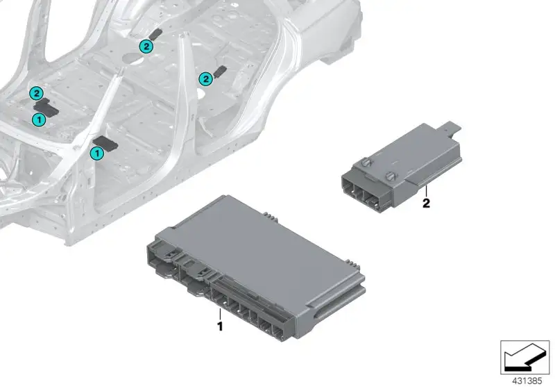 BMW Sitzmodul F15 F16 F85 F86 61359459684