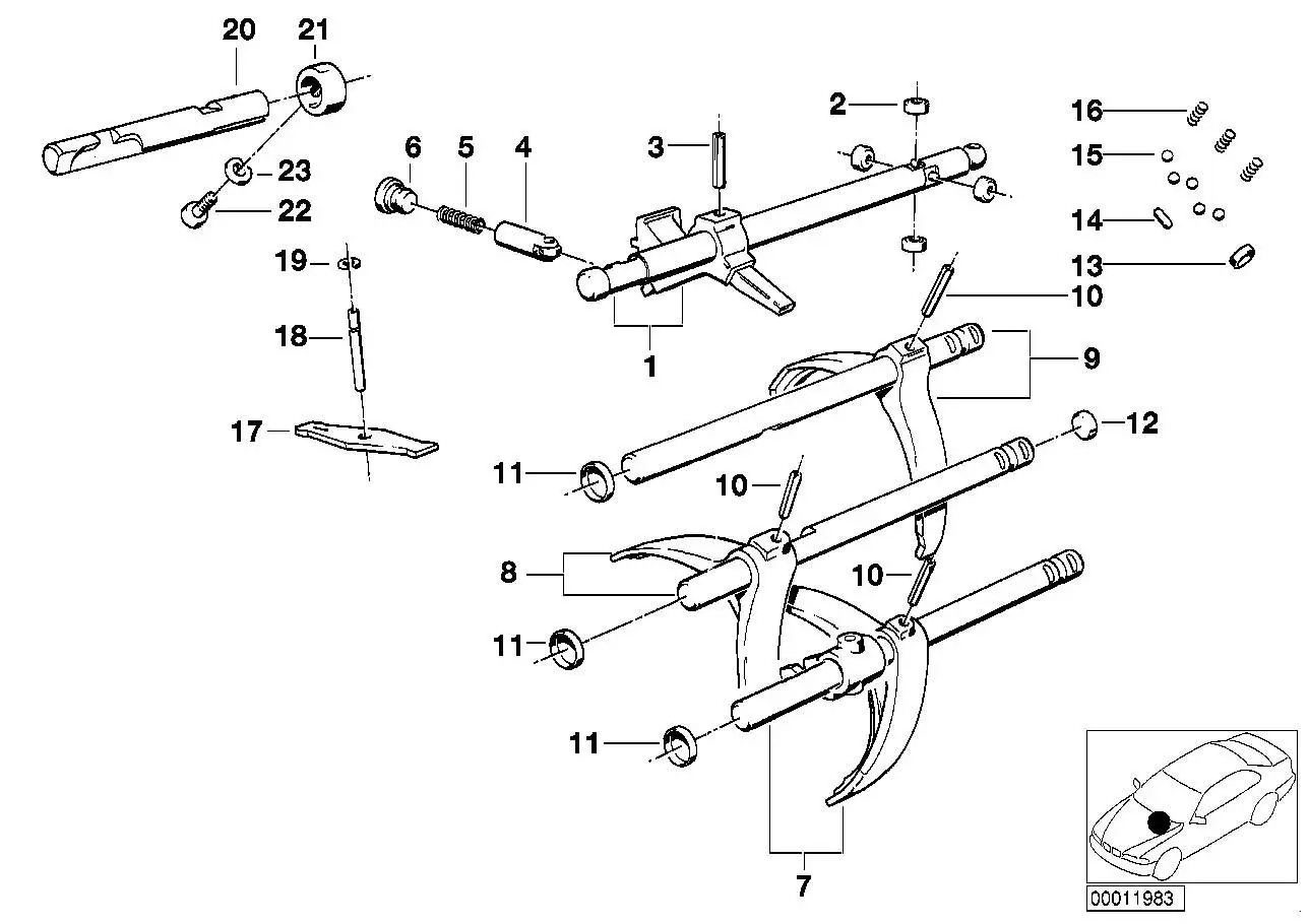 BMW Arretierbolzen E30 E12 E21 E23 E24 E28 E32 E34 E36 E39 E46 E8