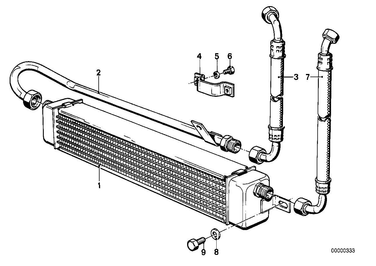 BMW Ölkühler E12 E24 17111176458 - 5er E12, 6er E24