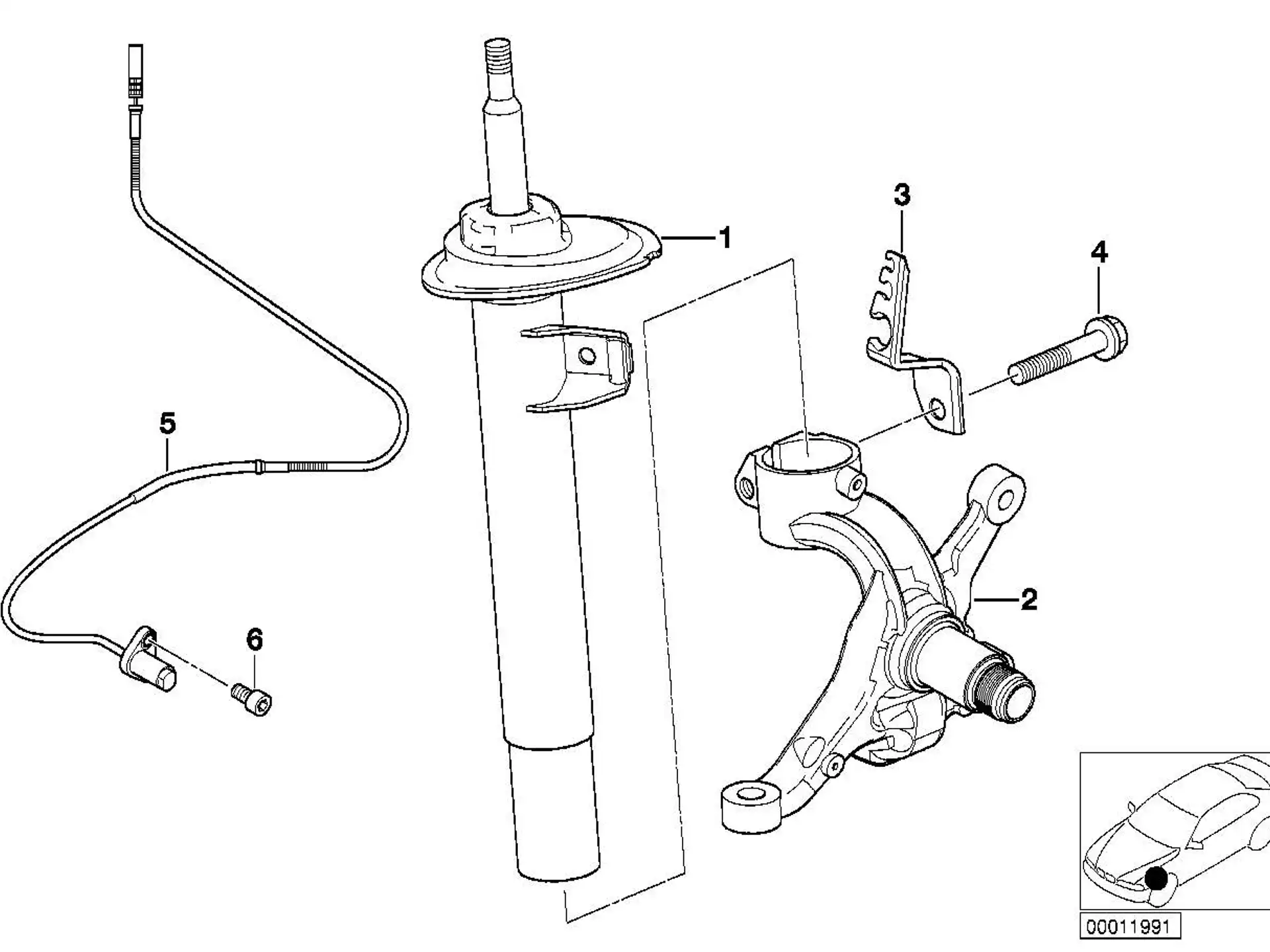 BMW Halter ABS/BVA-Leitung links E46 E85 E86 34526780591
