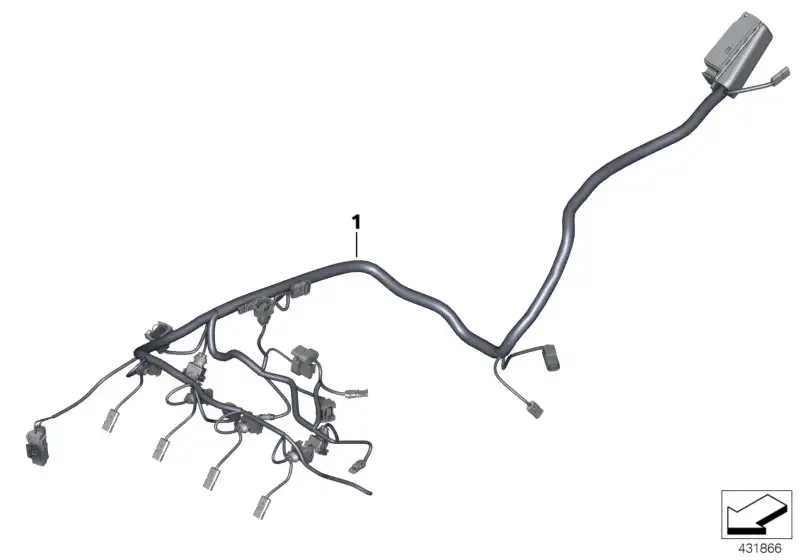 BMW Kabelbaum Motor 12517726207 - Bildposition 01