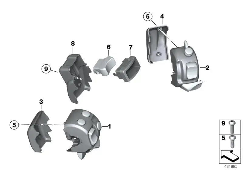 BMW Kombischalter links K25 61317704625