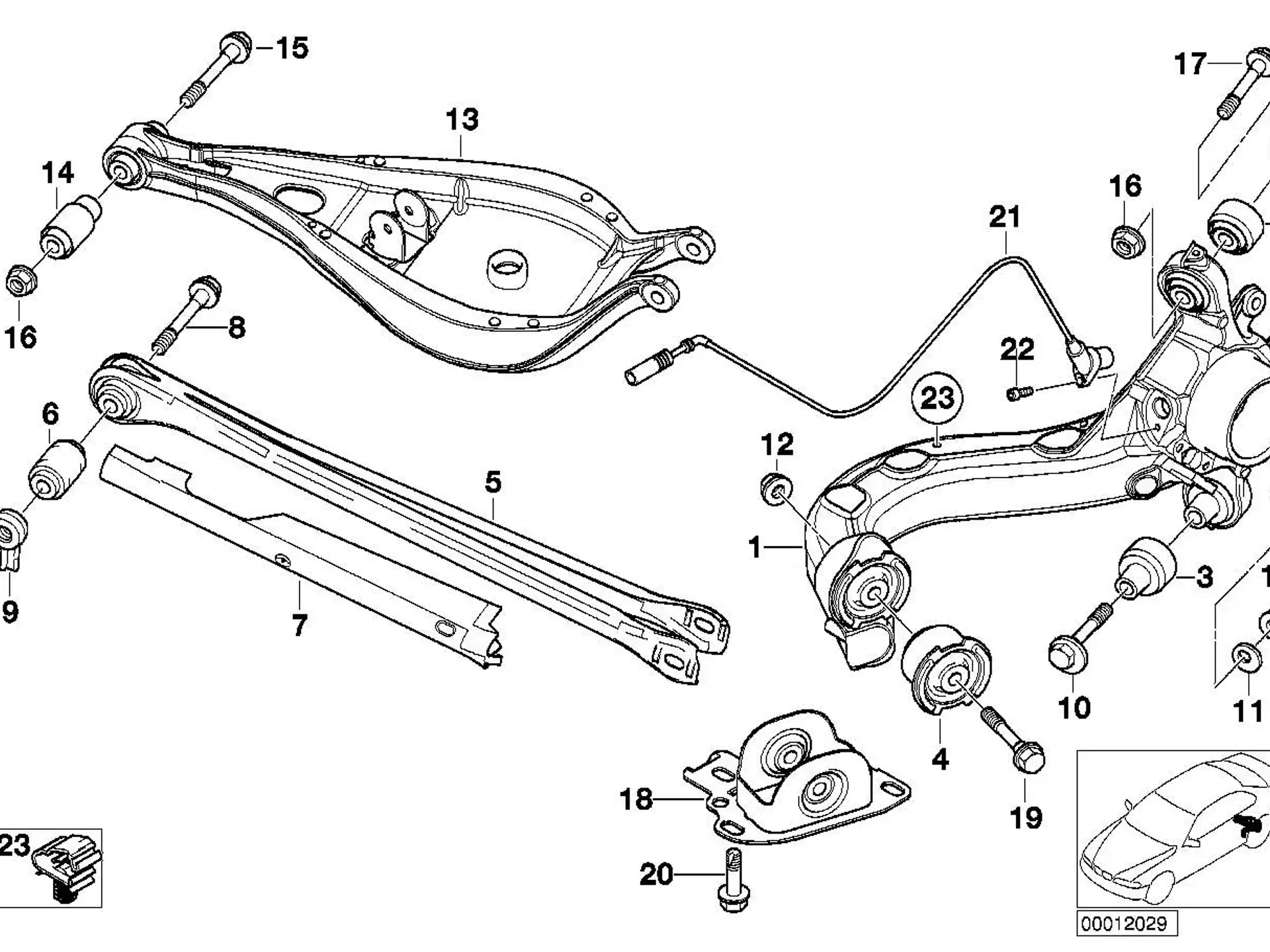BMW Sechskantschraube mit Scheibe E36 E46 E83 E85 E86 33321090693