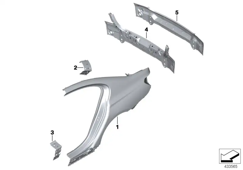 BMW Verstärkungsblech Schweller rechts F90 G30 G31 41007437606